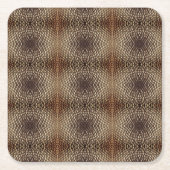 Papier-Untersetzer-Set - Kaleidoskopisches Muster Rechteckiger Pappuntersetzer (Vorderseite)