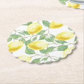 Papier Untersetzer Set-Zitronen (angewinkelt)