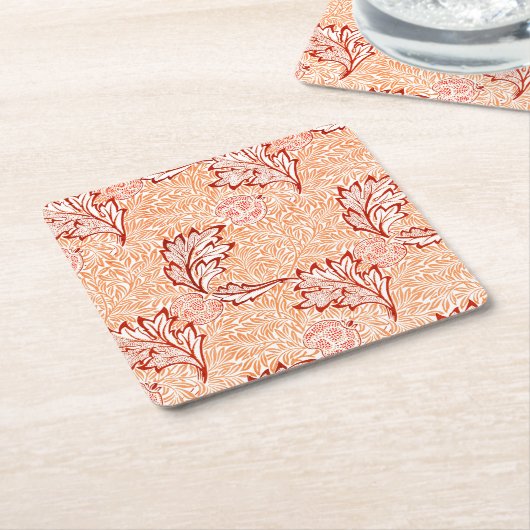 PAPIER UNTERSETZER: WILLIAM MORRIS : APPLE RECHTECKIGER PAPPUNTERSETZER (angewinkelt)