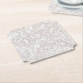 PAPIER UNTERSETZER: WILLIAM MORRIS : FLORAL PATTER UNTERSETZER (angewinkelt)