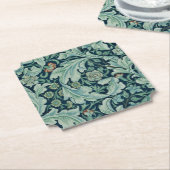 PAPIER UNTERSETZER: WILLIAM MORRIS : FLORAL UNTERSETZER (angewinkelt)