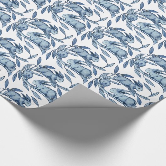 Papier-Verpackung Williams De Morgan Rabbits Geschenkpapier (Ecke)