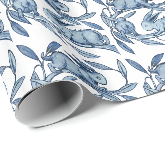 Papier-Verpackung Williams De Morgan Rabbits Geschenkpapier (Rolleneckpunkt)