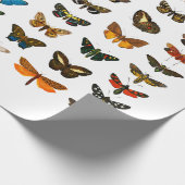 PAPIER: VINTAGE BUTTERFLY-CHART GESCHENKPAPIER (Ecke)