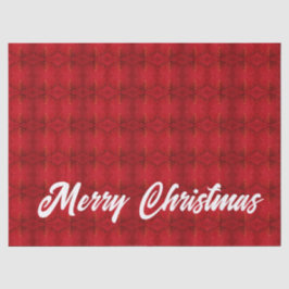 Papier-Weihnachtsbaum roter Hintergrund Seidenpapier
