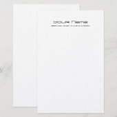 Papier-/Weißfarbe Briefpapier (Vorne/Hinten)