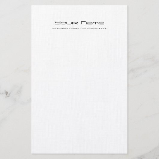 Papier-/Weißfarbe Briefpapier (Vorderseite)