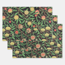 PAPIER : WILLIAM MORRIS : POMEGRANAT