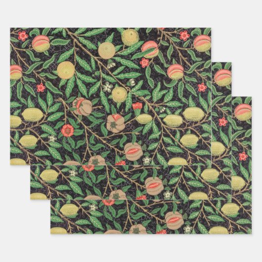 PAPIER : WILLIAM MORRIS : POMEGRANAT (Set)
