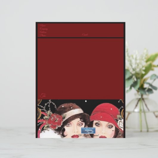 Papier (Winter Red B) RFPMDesign ©️ 2024 (Stehend Vorderseite)