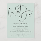 PAPIER Wir machen Mint QR Code Einladung Hochzeit (Vorne)