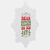 Papier Zierkarte-lustige Weihnachtsartikel. Ornament Karte (Rechts)