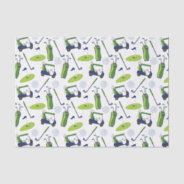 Papier zu Navy und Green Golf Tissue