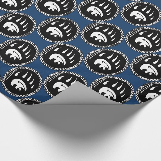 Papier zum Abpacken von Bärenblättern für Kunstges Geschenkpapier (Ecke)