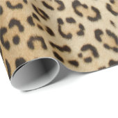 Papier zum Abpacken von Leoparden Geschenkpapier (Rolleneckpunkt)