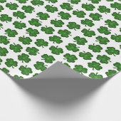 Papier zum Abpacken von textilen Kleeblättern Geschenkpapier (Ecke)