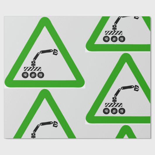 Papier zum Abtasten der Robotersignatur Geschenkpapier (Flach)