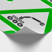 Papier zum Abtasten der Robotersignatur Geschenkpapier