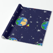 Papier zum Abwracken von Erden und Satelliten Geschenkpapier (Ungerollt)