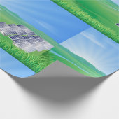 Papier zum Abwracken von Solarenergie für erneuerb Geschenkpapier