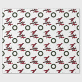 Papier zum Abwracken von Vögeln und Kranken Geschenkpapier (Flach)