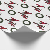 Papier zum Abwracken von Vögeln und Kranken Geschenkpapier (Ecke)