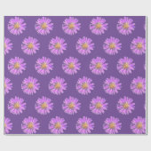 Papier zum Abziehen Lila Blume Geschenkpapier (Flach)