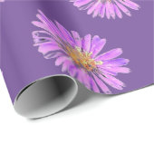 Papier zum Abziehen Lila Blume Geschenkpapier (Rolleneckpunkt)