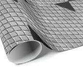 Papier zum Abziehen von Silber- und Schwarz-Metall Geschenkpapier (Rolleneckpunkt)