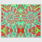 Papier zum Muster eines grünen Party Geschenkpapier (Flach)