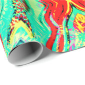 Papier zum Muster eines grünen Party Geschenkpapier (Rolleneckpunkt)