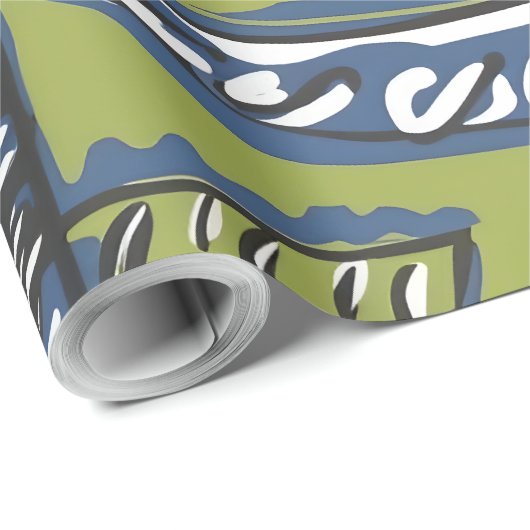 Papier zum Schutz des Mittelmeers Geschenkpapier (Rolleneckpunkt)