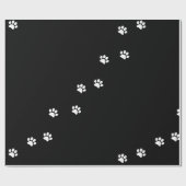 Papier zum Umblättern von Paw Prints Geschenkpapier (Flach)