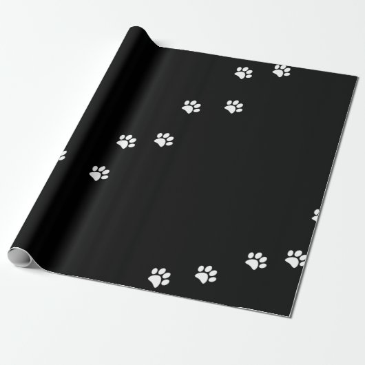Papier zum Umblättern von Paw Prints Geschenkpapier (Ungerollt)