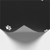 Papier zum Umblättern von Paw Prints Geschenkpapier (Ecke)