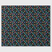 Papier zum Umblättern von Pixel-Herz und -Controll Geschenkpapier (Flach)