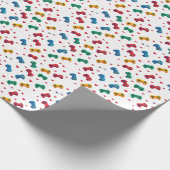 Papier zum Umblättern von Pixel-Herz und Controlle Geschenkpapier (Ecke)