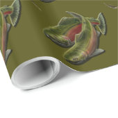 Papier zum Umhüllen von Fischlachs - Weihnachtspap Geschenkpapier (Rolleneckpunkt)