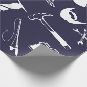 Papier zum Umschlag des Vatertages der Marine Geschenkpapier (Ecke)