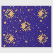 Papier zum Umschlag von Sonne und Mond Geschenkpapier (Flach)