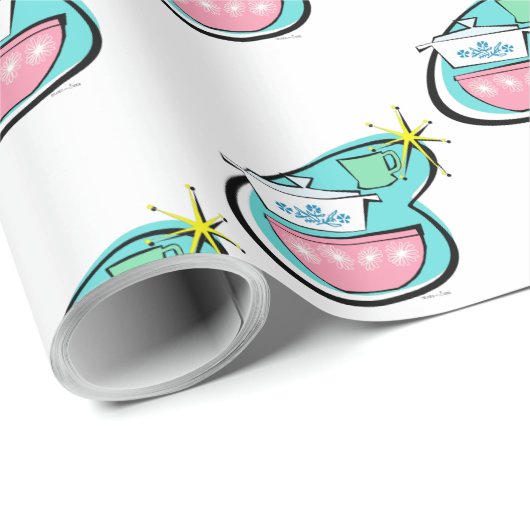 Papier zum Wrapping von Atomware Geschenkpapier (Rolleneckpunkt)