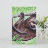 Papier zum Zeichnen von Sloth Painting (Stehend Vorderseite)