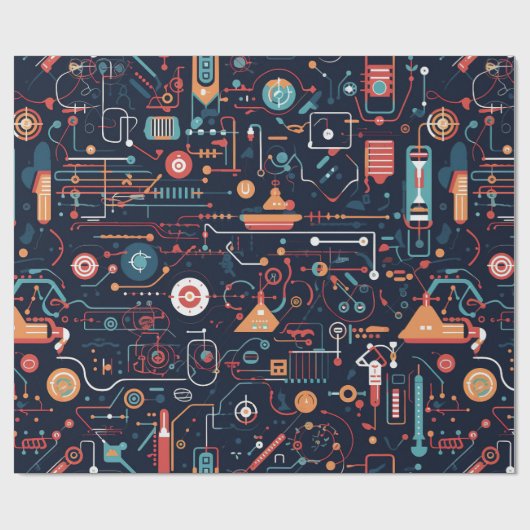 Papier zur Umgestaltung digitaler Medien Geschenkpapier (Flach)