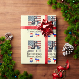 Papier zur Zerschlagung der Demokratie Geschenkpapier