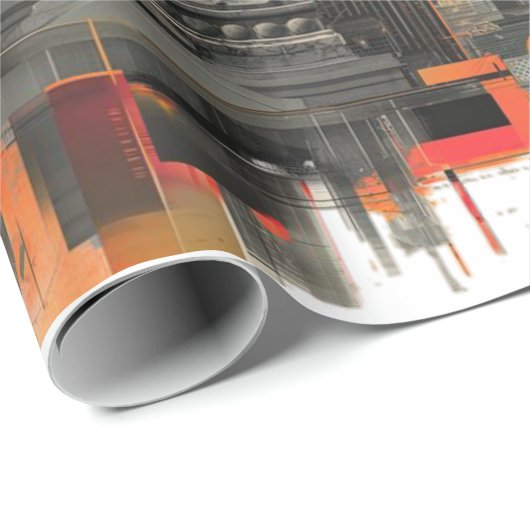 Papierabwicklung: Matte Wrapping Paper Sichern Geschenkpapier (Rolleneckpunkt)