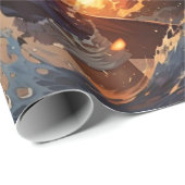 Papierabwicklung: Matte Wrapping Paper Sichern Geschenkpapier (Rolleneckpunkt)