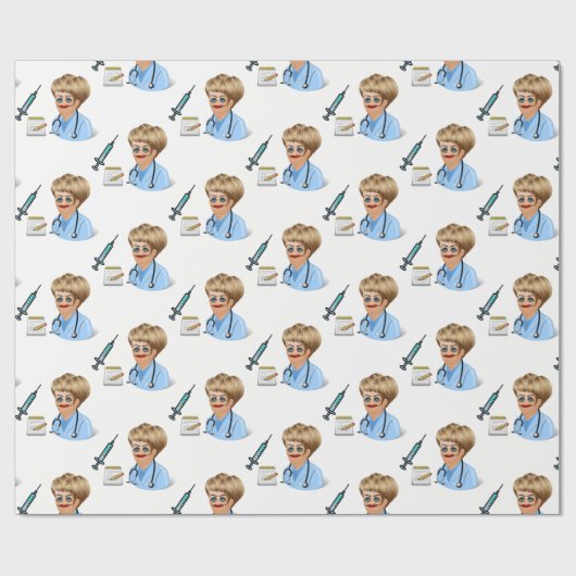 Papierarzt Geschenkpapier (Flach)