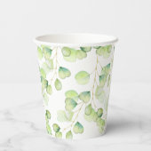 Papieraufkleber für ein Brautparty. Pappbecher (Rückseite)