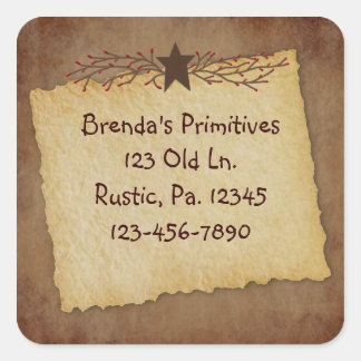 Papieraufkleber Quadratischer Aufkleber