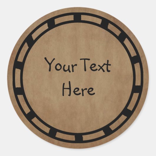 Papieraufkleber Runder Aufkleber (Vorderseite)